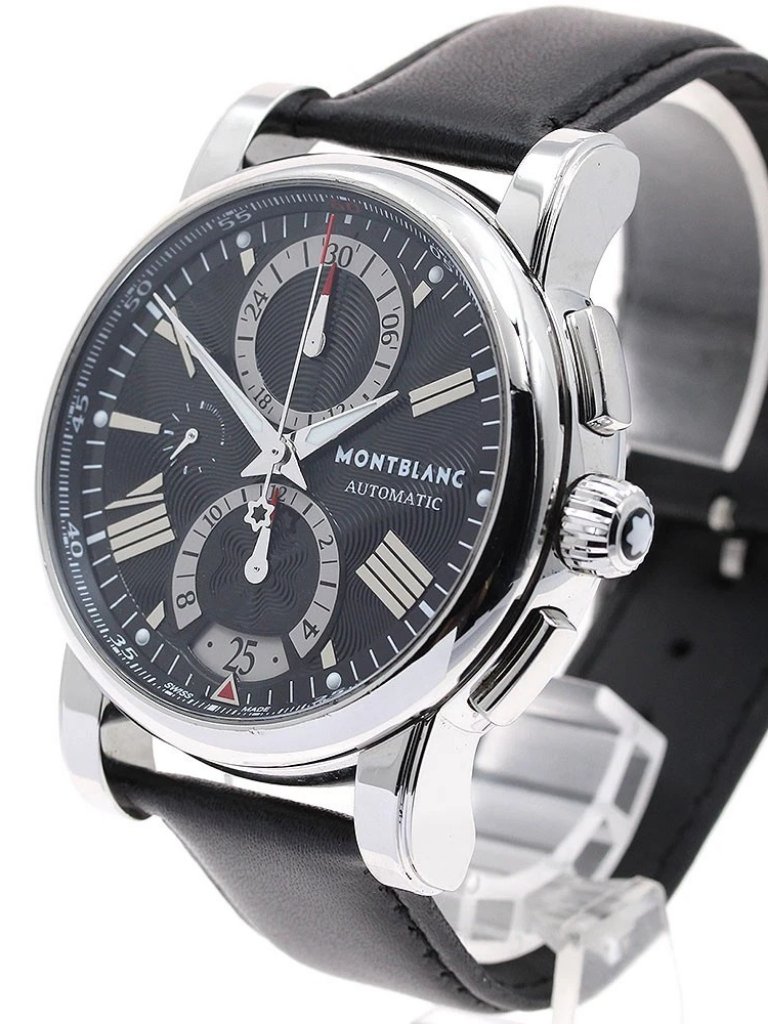 Montblanc Star 7104 Chronograph Black Dial Automatic Mens Watch902994
